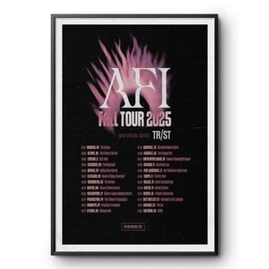 AFI Fall Tour 2025 Poster – Limited Edition Concert Wall Art Print - Unframed - Picture 1 of 5