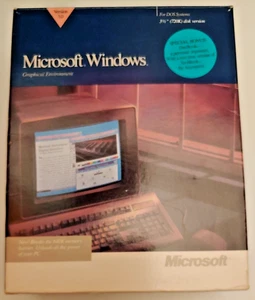 Microsoft Windows Graphical Environment 3.0 per sistemi DOS floppy disk da 3,5" - Foto 1 di 17