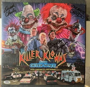 Killer Klowns From Outer Space Chiodo Brothers Signed Movie Soundtrack Vinyl PSA - Picture 1 of 9