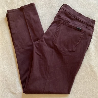 Pantalones de mezclilla estrechos rectos borgoña 36W x 34L Joes Jeans The Brixton para hombre Foto 1 de 4