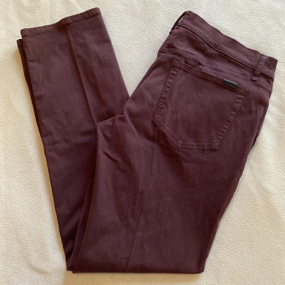 Pantalones de mezclilla estrechos rectos borgoña 36W x 34L Joes Jeans The Brixton para hombre Foto 1 de 4