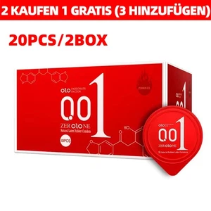 20PCS OLO 001 Feel Thin ultrasottile 0,01mm preservativi acido ialuronico sesso scorrevole - Foto 1 di 9