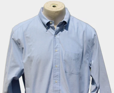 Men's Brooks Brothers Size 17 1/2 x 35 Light Blue Oxford Cloth Shirt Made in USA - Image 1 of 4