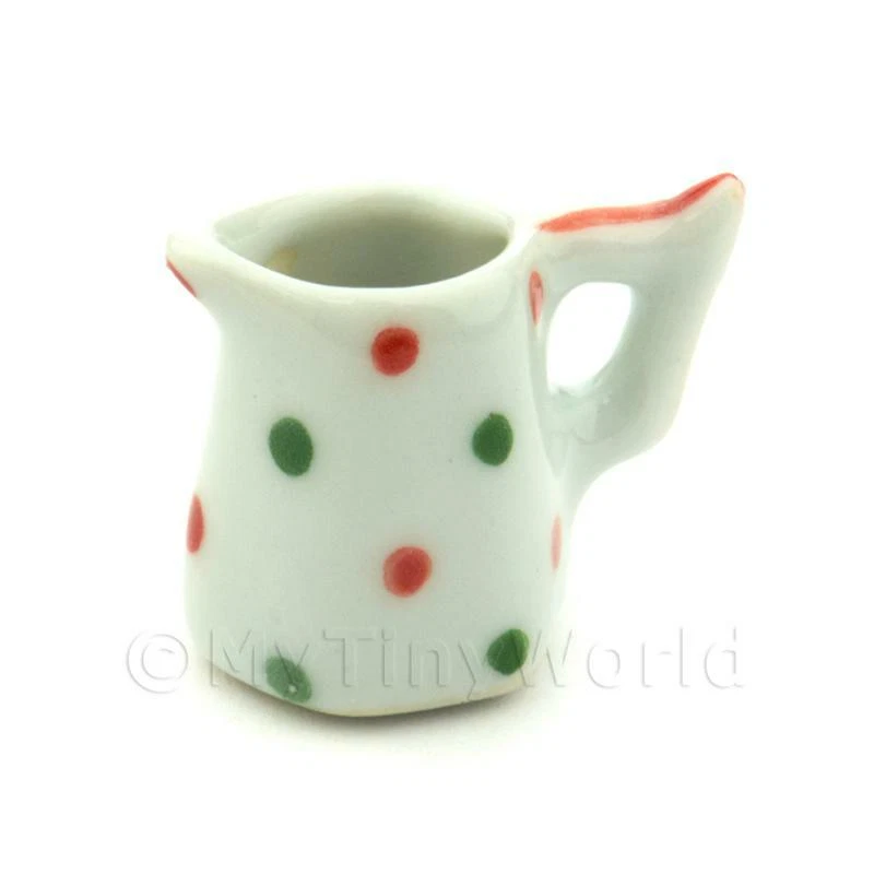 MYTINYWORLD Casa delle Bambole Miniatura Dotty Design Ceramica 6 Lati Caraffa Acqua