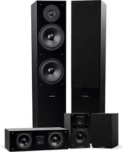 Music Audio HD Surround Sound Home Theater 5.0 Channel Speaker System Black - Picture 1 of 9