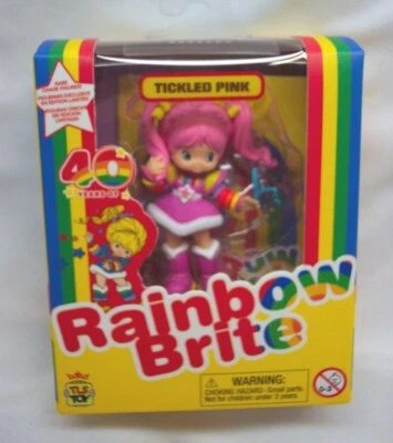 Vintage Style 40 Years Rainbow Brite TICKLED PINK 2" PVC Plastic TOY FIGURE NEW - Изображение 1 из 3