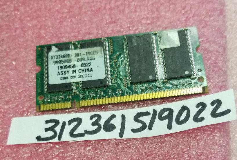 128MB DDR 333 CL2.5 200PIN SODIMM 4CHIPS  - Image 1 of 1