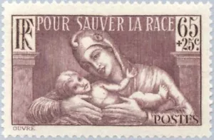 EBS France 1937 - Save The Race - Fight Venereal Disease - YT 356 - MH* - Picture 1 of 1
