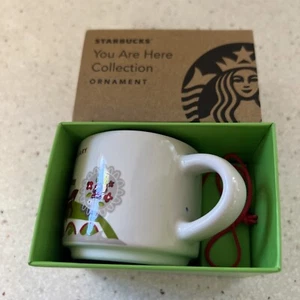 STARBUCKS Hungary MUG 2oz ORNAMENT You Are Here Collection NEW IN BOX - Picture 1 of 8