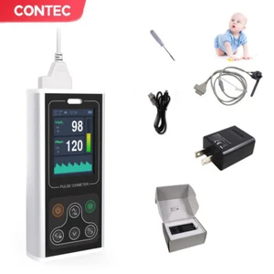 New born Handheld Pulse Oximeter Infant Spo2 Probe PR Clolor Screen,water proof - Picture 1 of 12