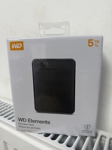 Western Digital Elements 5 TB, External, 7200 RPM, 2.5" (WDBU6Y0050BBK-WESN) - Afbeelding 1 van 4