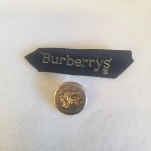 Burberry Equestrian Knight Logo 1 Small Gold Tone Button - Picture 1 of 3