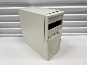 Custodia a torre per PC desktop vintage bambino AT beige senza marchio - Foto 1 di 10