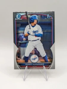 Yeiner Fernandez 2023 Bowman Chrome 1st Bowman RC #BCP-138 Dodgers - Picture 1 of 2