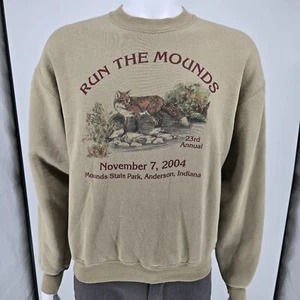 Vintage 2004 Jerzees 23rd Annual Run the Mounds Anderson, Indiana Sweatshirt (S) - Picture 1 of 14