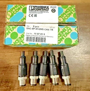 Phoenix Contact 1507816 Pole Cable Mount Conn Socket, Male  SAC-5P-M12MS CAN TR  - Picture 1 of 2