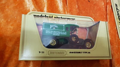 MM - Matchbox Models of Yesteryear Y-25 Renault LKW (1910) grün "Perrier" OVP - Bild 1 von 2