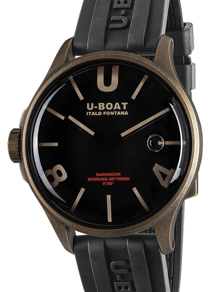 U-Boat 9549 Darkmoon Brown Vintage Mens Watch 40mm 5ATM
