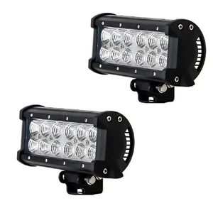 2X FARO LAMPADA SUPPLEMENTARE PROFONDITA' AUTO FUORISTRADA 12V LED 36W 6000K - Foto 1 di 5