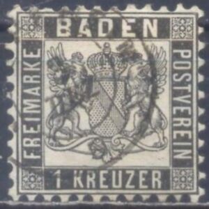 Baden Altdeutschland Mi-Nr.17a Jahrgang 1862 Gestempelt  (XD2273)