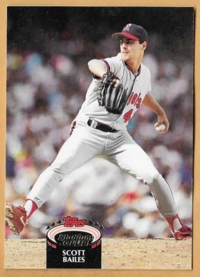 SCOTT BAILES ANGELS #167 - TOPPS STADIUM CLUB NM-MT 1992 - Image 1 of 2
