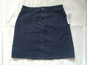 Neu MAISON JULES Jeansrock blau mit Taschen Damen 0 dunkle Waschung - Bild 1 von 5