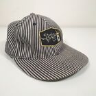 Stanley Baking Co. W/ Alternative Hat Fitted Mens L/XL Train Conductor Striped