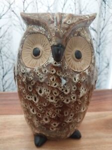 Holsey Elegant Expressions Ceramic Owl Vase - 9" Tall