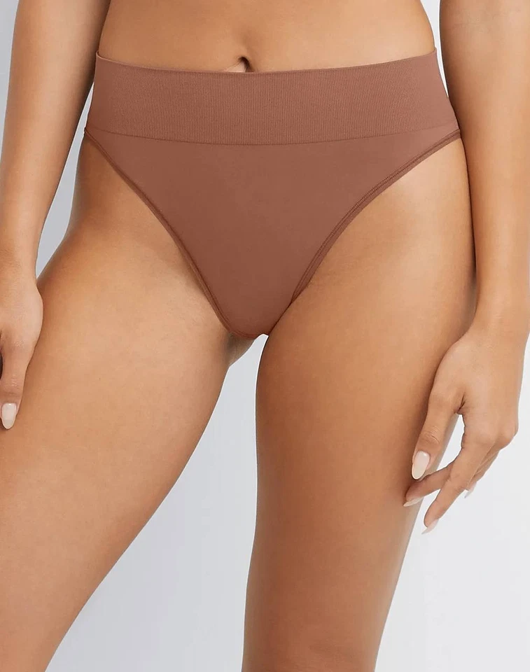 Calzoncillos de pierna alta sin costuras Maidenform - Lote de 3 - Talla L - Blanco, Marrón, Verde Foto 1 de 4