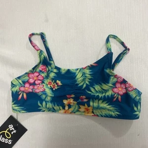 Art Clsss - Girls Tropical Floral Bandeau Swim Top - Size M (8) - Picture 1 of 8
