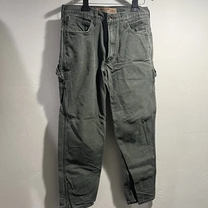 Jeans De Colección Levis 550 Para Hombre 34x30 Verde Pato Lona Relajado Carpintero Pesado - Imagen 1 de 14