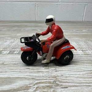 Vintage Schaper Stomper - 3 Wheeler ATC ATV Honda Big RED + Figur - As-Is RARE - Bild 1 von 19