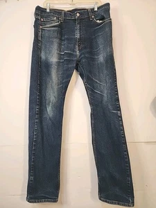 Levis Mens 505 Blue Denim Jeans 36x34 - Picture 1 of 12