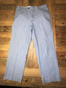 Brooks Brothers 35W 29L blau Microstriped 346 Madison Fit leichte Baumwolle - Bild 1 von 8