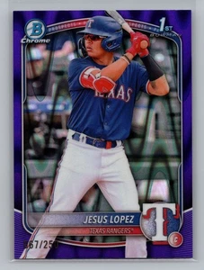 2025 Bowman Chrome Jesus Lopez Texas Rangers Rookie Prospect /250 #BCP-88 10946 - Bild 1 von 2