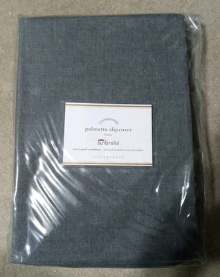 Funda protectora Pottery Barn Sunbrella Palmetto seccional sin brazos NUEVO Foto 1 de 4