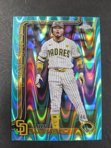 2025 Topps Chrome Ray Wave Refractor Aqua /199 Luis Arraez #216 - Picture 1 of 2