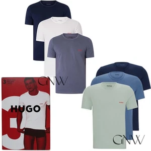HUGO HERREN T-SHIRT RUNDHALS STRETCH LOGO RN 3ER PACK War 45£ - Bild 1 von 13