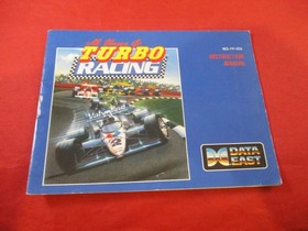Al Unser Jr. Turbo Racing Nintendo NES Instruction Manual Booklet ONLY
