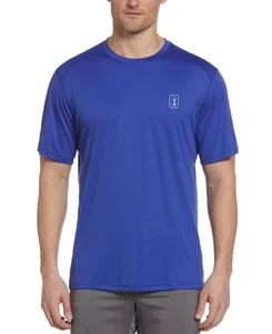 PGA TOUR Mens Regular fit Short Sleeve T-Shirt Shirt Small Blue Solid - Picture 1 of 1