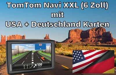 6 Zoll TomTom XXL Navi mit USA + DE Karten 2025 GPS für Urlaub Navigationsgerät - Bild 1 von 3