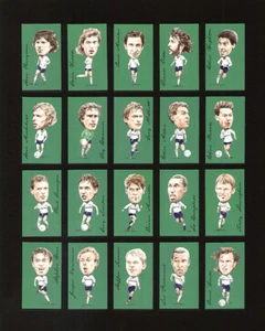 TOTTENHAM HOTSPUR FAMOUS FOOTBALLERS - 20 Card Set - Hoddle Waddle Gazza SPURS - Picture 1 of 1