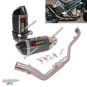 Sistema completo silenciador de escape silenciador tubo delantero silenciador de escape para CFMOTO 300NK 300SR 250NK 250SR - Imagen 1 de 12