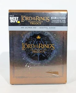 The Lord Of The Rings 4k Trilogy SteelBook Collection. RARE OOP NEW - Picture 1 of 8