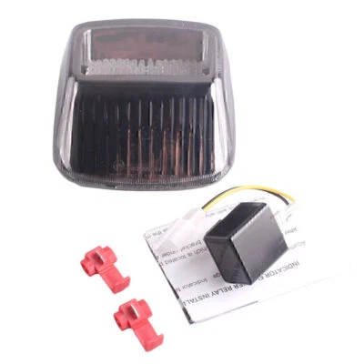 Motorcycle Tail Turn Signal Light Clear Indicator Taillight For Harley Deuce - Image 1 of 4