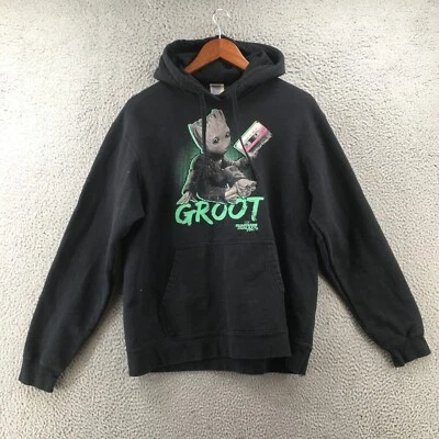 Port & Company Marvel Hoodie Jacket Mens L Black Front Pockets Long Sleeves - Image 1 of 4