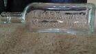 VINTAGE GLASS BOTTLE  Clear Glass  DR. YY. B Caldwell's   Medicine Apothecary