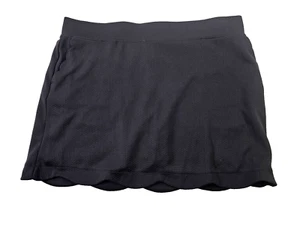 CS Women's XL Pebble Beach Black Golf Skort Skirt W Built In Shorts Dry Luxe EUC - Picture 1 of 8