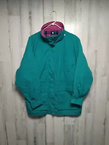 Vintage PACIFIC TRAIL Womens Blanket Lined Blue 90s Rain Jacket XL - Picture 1 of 6