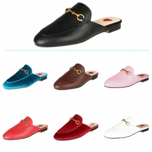 Verocara Mules for Women Leather Slip-on Loafer Backless Slingback Slipper Shoes - Picture 1 of 33